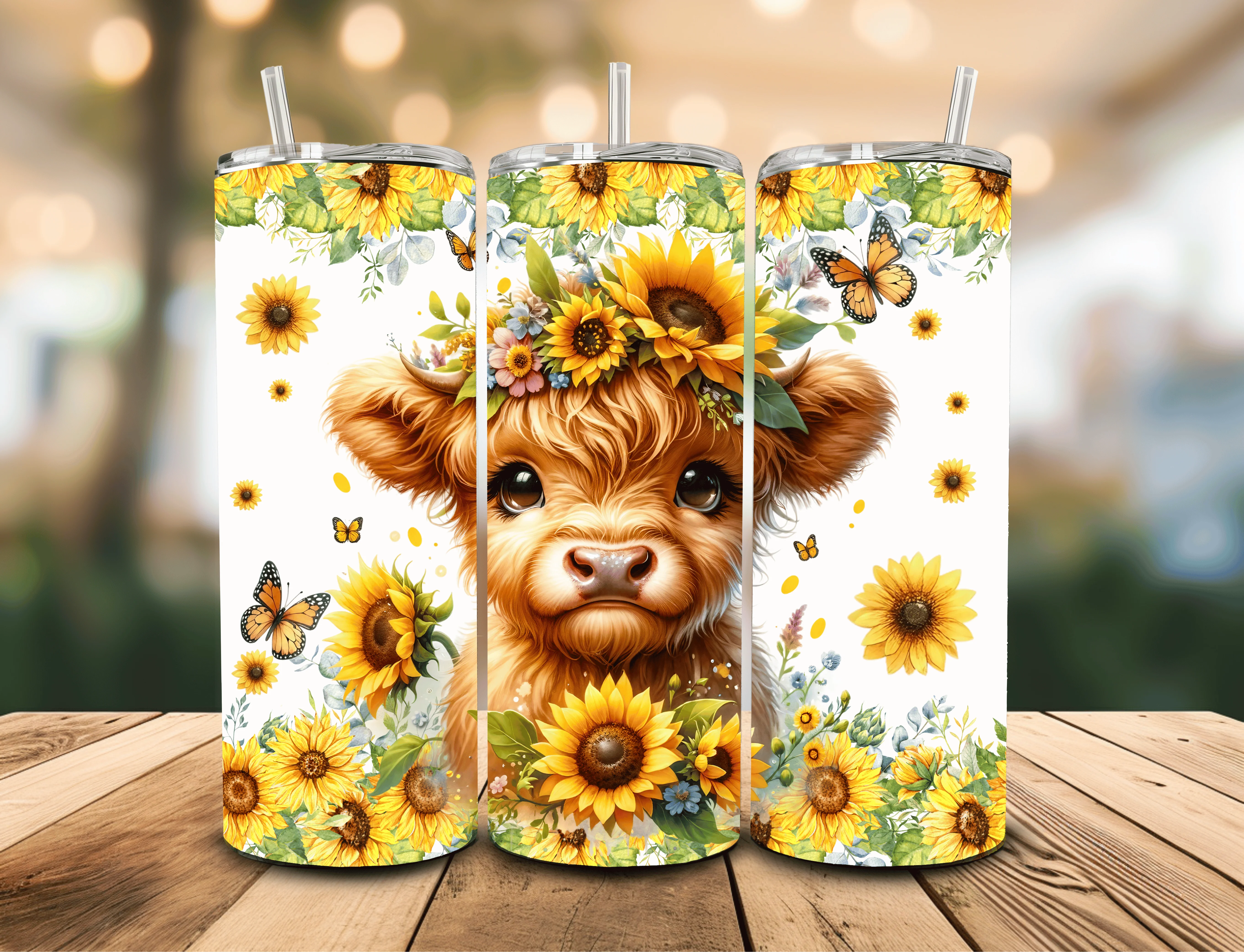 Cute Cow 20 oz Insulated Tumbler Multible Design Options - Image 13