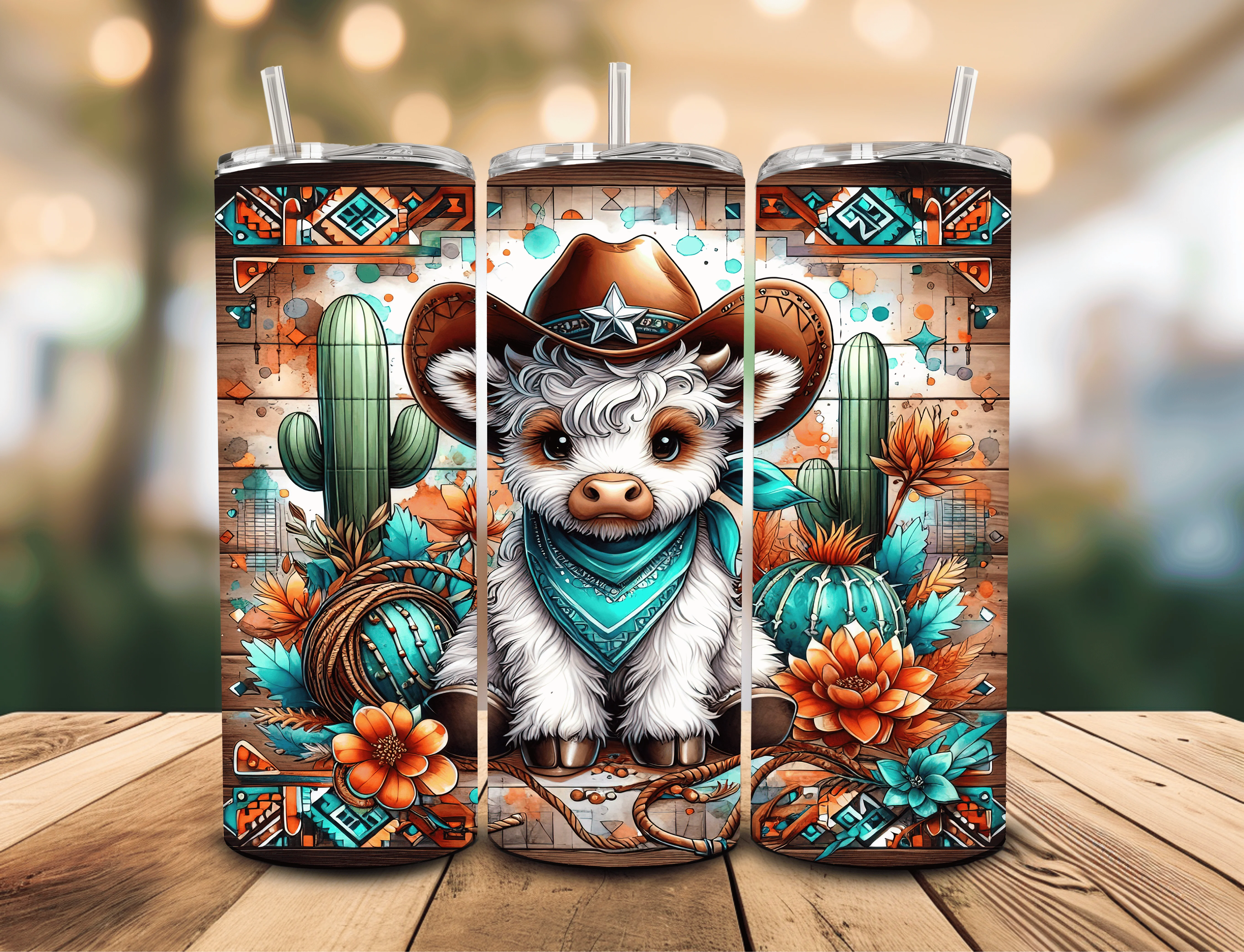 Cute Cow 20 oz Insulated Tumbler Multible Design Options - Image 17