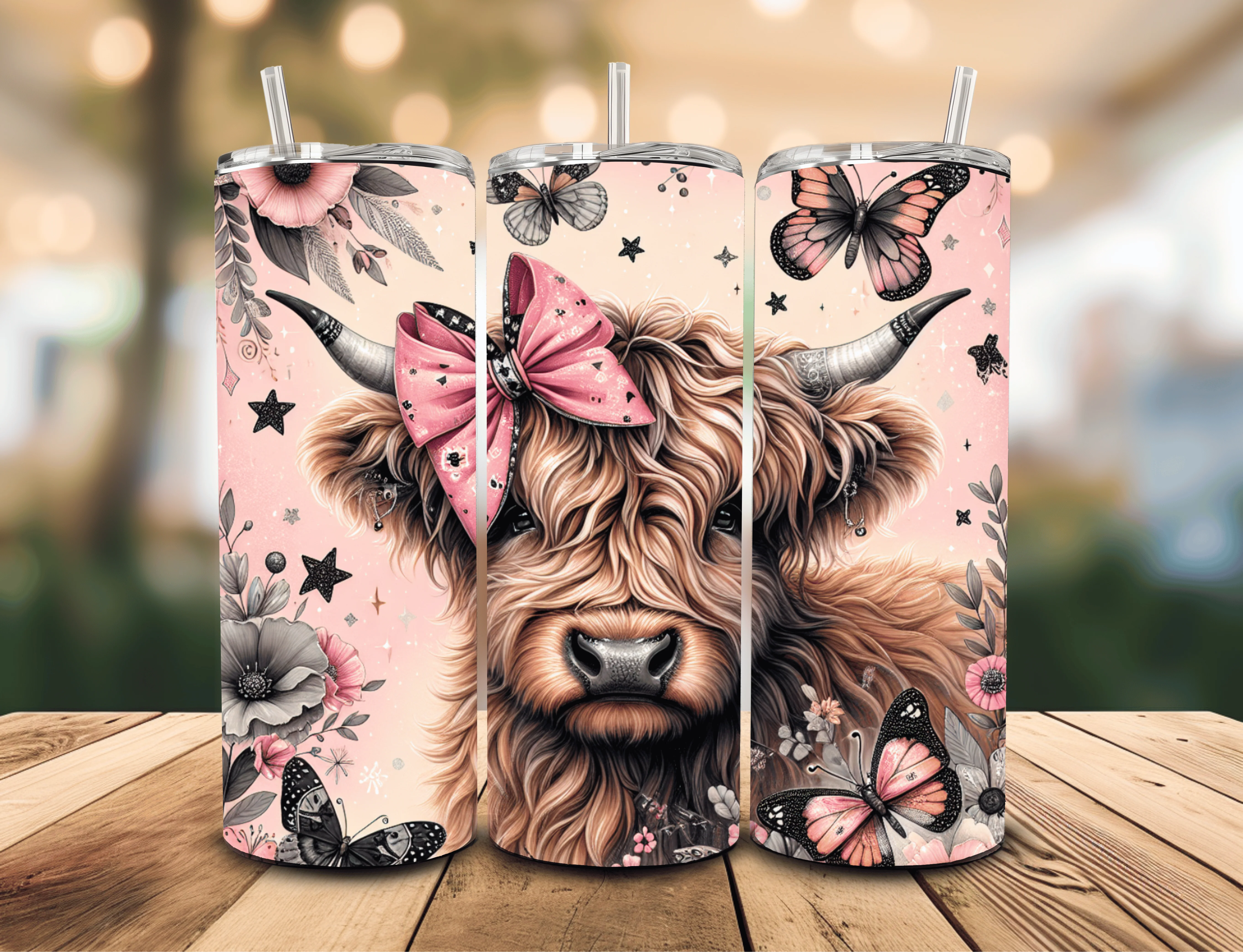 Cute Cow 20 oz Insulated Tumbler Multible Design Options - Image 18