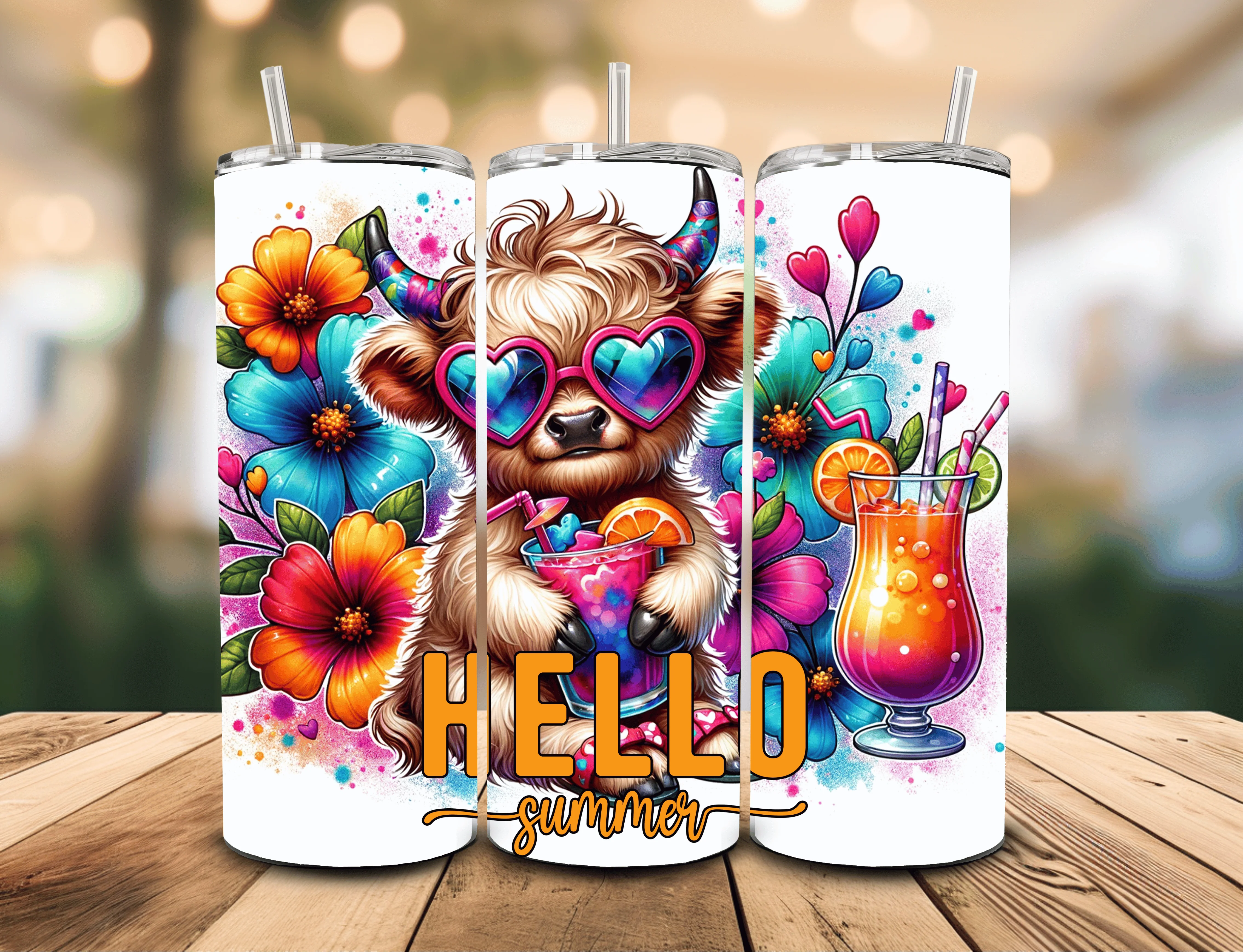 Cute Cow 20 oz Insulated Tumbler Multible Design Options - Image 5