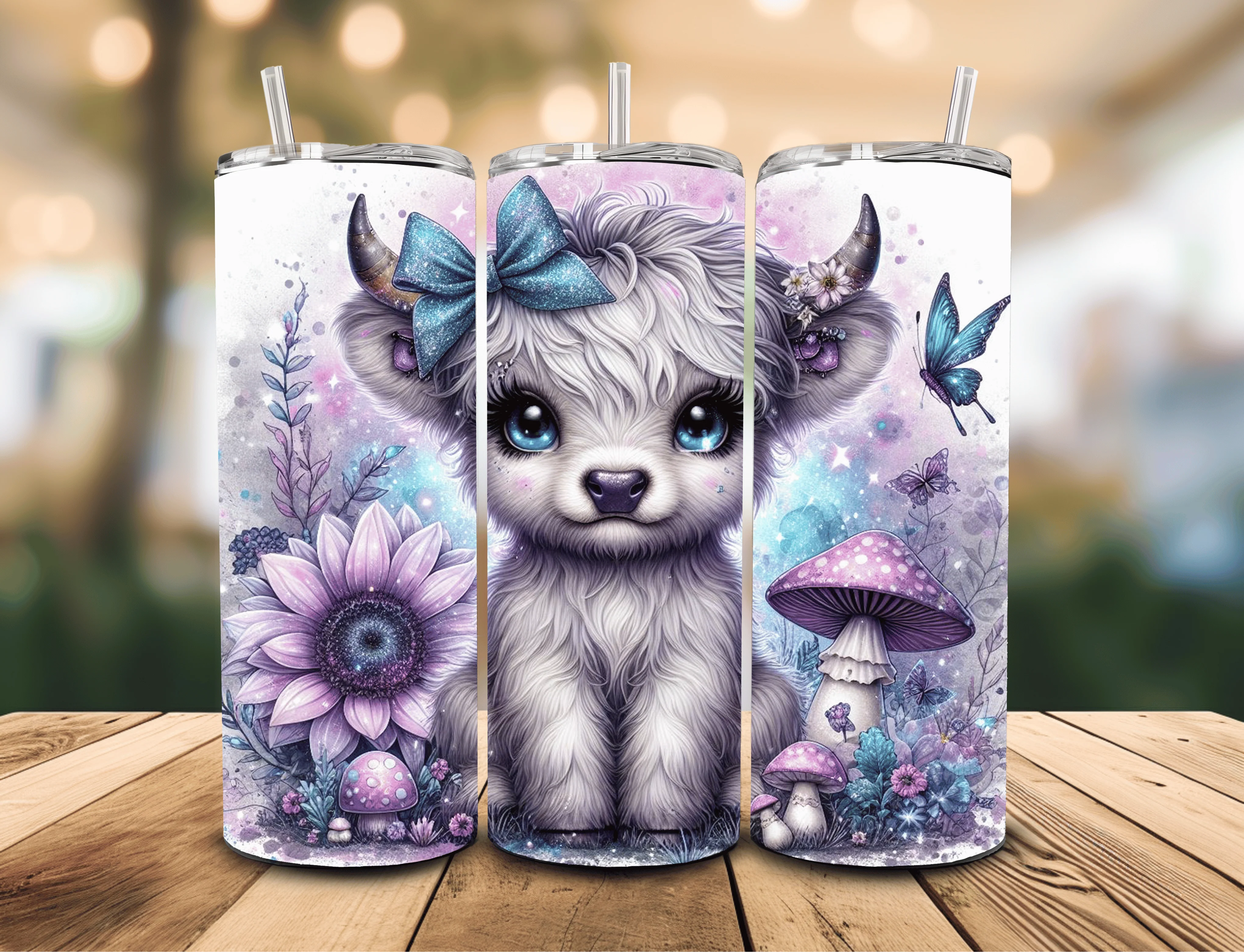 Cute Cow 20 oz Insulated Tumbler Multible Design Options - Image 9