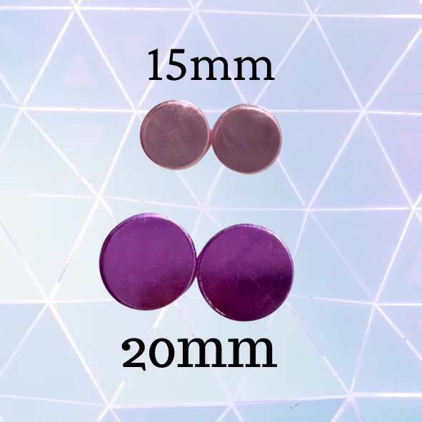 Mirror Stud Earring Blanks Pack of 5 Pairs - Image 3