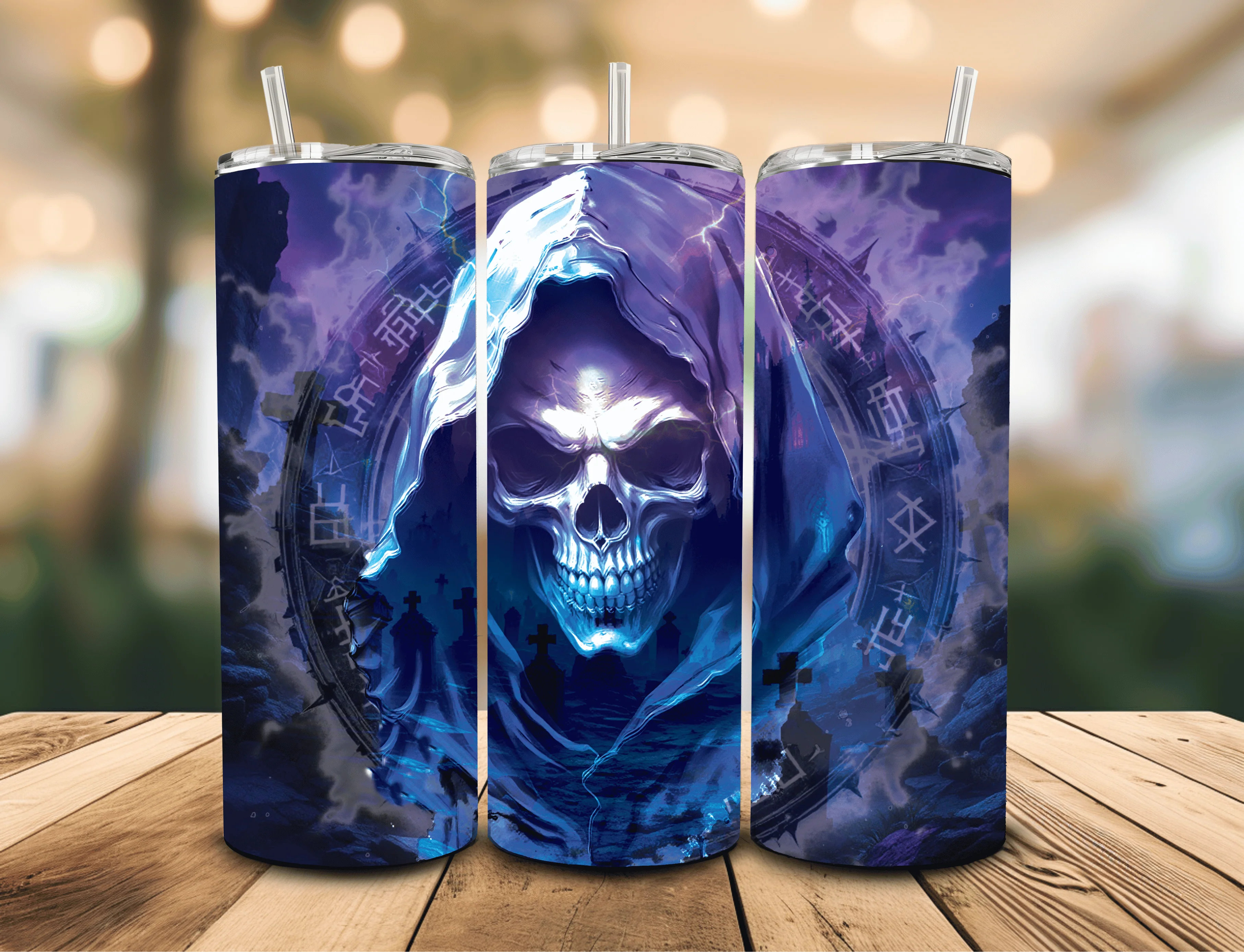 Purple & Blue Reaper  20 oz Insulated Tumbler