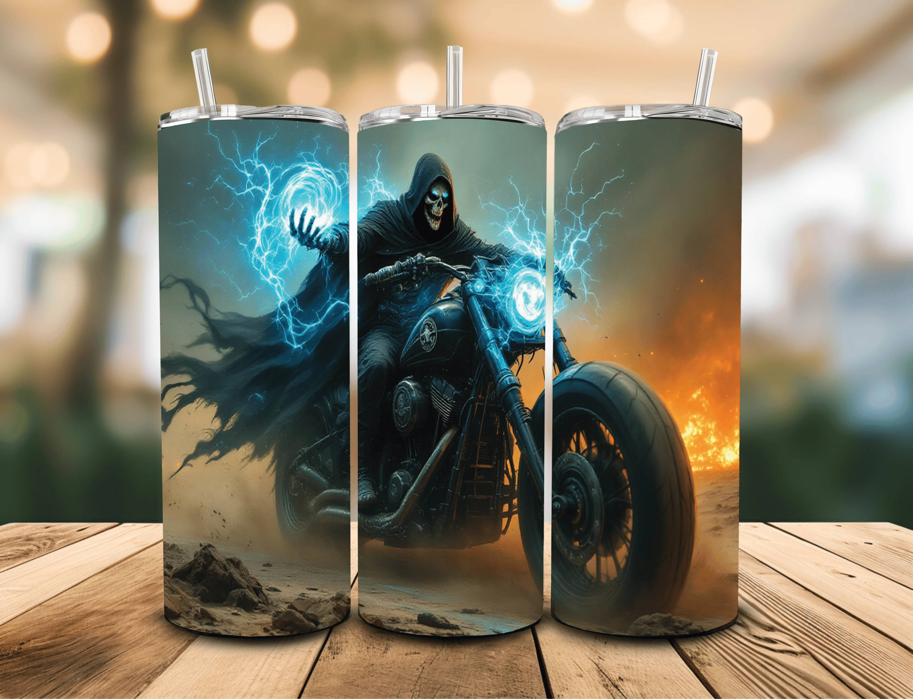 Reaper Motorbike 20 oz Insulated Tumbler